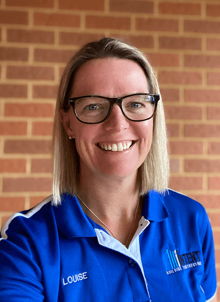 Louise Langley, Office Manager for Intent Building Contracting residential building services on the Gold Coast